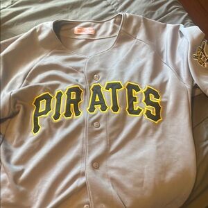 Gray Pirates Baseball Jersey